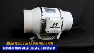 MATSUNAGA 4 INCH INLINE DUCT BOOSTER FAN (MBF 100-4) Kipas Duct 4 Inci Efisien Energi Kipas Ventilasi Dengan Garansi Lokal - Lazada