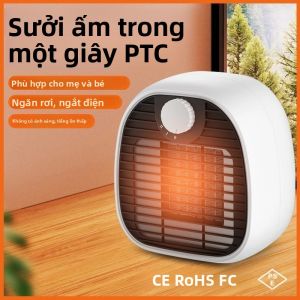 Máy Sưởi Không Gian Mini Quạt Để Bàn Di Động Công Suất Cao Làm Nóng Nhanh Cho Văn Phòng Máy Sưởi Nhỏ Gọn Và Tiện Lợi