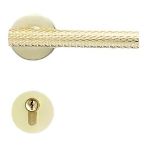 Archie | Silent Brass Indoor Door Lock with Solid Wood Handle