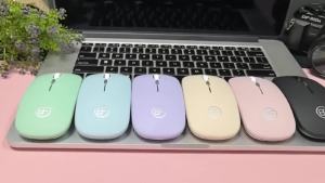 Bluetooth-Compatible Mouse 2.4GHz Wireless Mouse Rechargeable Silent Mouse USB Gaming Mice 1600DPI for PC Mac Tablet Laptop Ipad