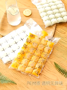 Bekas Acuan Ais Dulang Ais Round Ice Cube Mold Ice Ball 33 Holes Tray Jelly Maker With Cover DIY