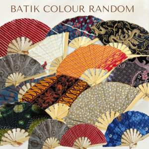 Batik Colour Design Handfan Traditional | Nyonya Souvenir Handfan | Doorgift Wedding Kipas Tangan | 扇子 | 复古风扇子