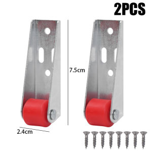 8PCS Multi Functional Cabinet Door Pulley Directional Wheel for Furniture Accessories Caster Wheels Silent Side Mounted Directional Roller