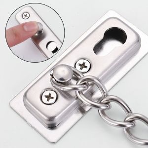 Chốt cửa dây xích an toàn inox 304 gắn cửa bảo vệ phòng cho chung cư phòng ngủ-HAUSE