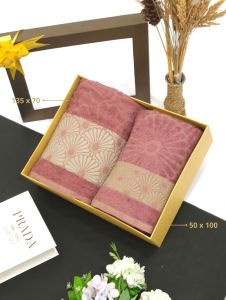 Handuk Couple Dua Ukuran Standart+Travel Bordir Nama Design Wedding