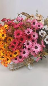 Buket Bunga Mawar Dekorasi Bahan Plastik Tanaman Hias Artifisial Florist Murah Kualitas Import BG11