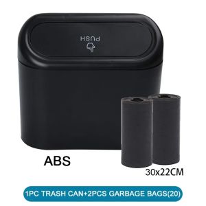Car Trash Can Bin with Lid Universal Vehicle Mini Leakproof Garbage Can Bin Car Organizers and Storage for Auto Office Home