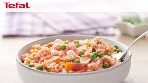 Tefal Mechanical Mini Rice Cooker 0.4L RK1721 – Durable Non-Stick Removable Inner Lid Convenient Storage Easy to Clean 2 Cups