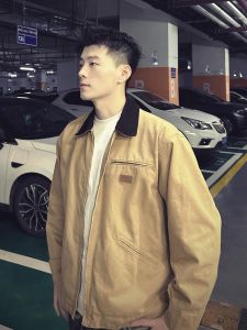OUMULONG | Áo Khoác Công Sở Detroit Màu Khaki Thu Đẹp