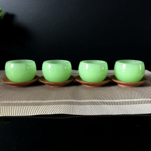 Cốc Trà Gốm Sứ Màu Ngọc Bích Phong Cách Trung Hoa Dùng Tại Nhà Cốc Trà Công Cụ Pha Trà Phong Cách Cổ Điển Cốc Trà Chủ Sở Hữu Cốc Đơn Thủ Công