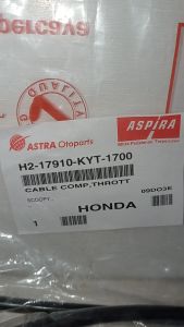 KABEL GAS CABLE COMPTHROTT ASPIRA H2-17910-KYT-1700 SCOOPY ORIGINAL MURAH