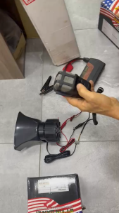 150W Talking Alarm Siren With Mic Emergency Police Ambulance Convoy Siren Super Loud