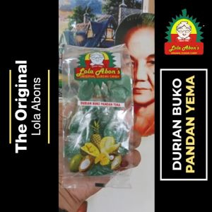 The Original Lola Abons Davao | Special Durian Buko Pandan Yema Candy 12pcs | 60grams