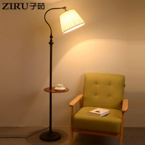 American Style Floor Lamp Living Room Sofa Bedroom Headboard Storage French Vintage Mid-Century Atmosphere with Tray Coffee Table Lamp