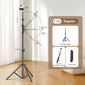 Horizontal Overhead Tripod Adjustable Cell Phone Tripod Stand Horizontal Stand for Filming Video Recording Live Stream