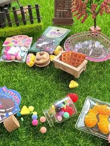 Mr. Toy Childrens DIYHand-Made Simulation Candy Toy Material Package Set Pinch Decoration Small Cake Girl