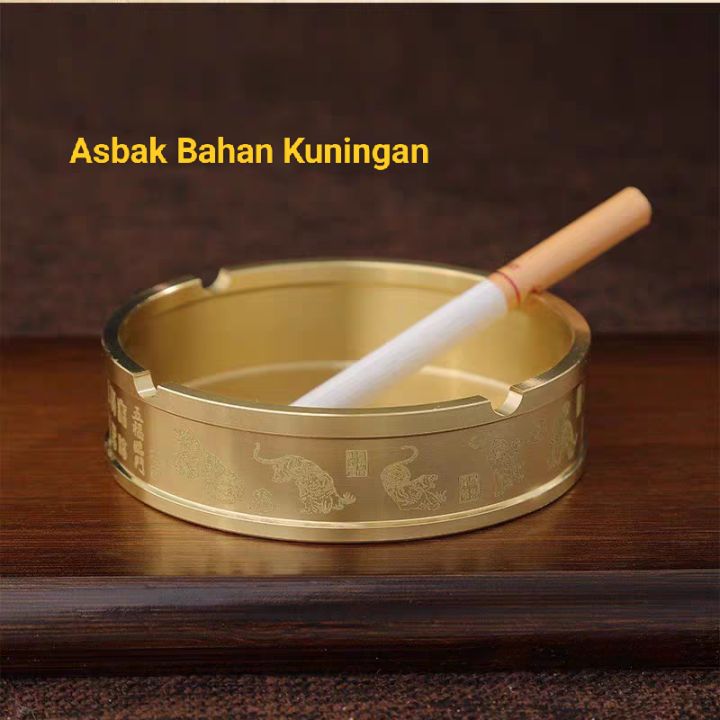 Asbak Kuningan Model Klasik Mulia / Brass Ashtray | Lazada Indonesia