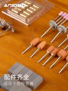 Máy mài khuôn mài đánh bóng mini sạc pin Bộ 28 chi tiết Cắt khắc phay mài vẽ cắt tỉa đánh bóng