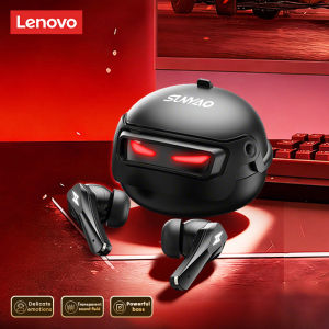Lenovo | Lenovo GT101 TWS Bluetooth 6.0 Earphones Low Latency E-Sport Gaming Earbud Wireless Headphone 30H Battery Life HD Call 3D Stereo