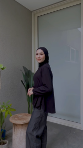 Ghanimi - Anya Blouse / Kaos Panjang Wanita / Atasan Kaos Wanita / Atasan Korean style