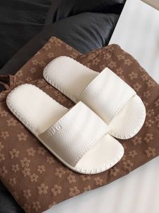 Retro Leather Texture Couples Slippers Indoor Outdoor Lightweight Anti-Slip Soft Bottom Summer Men Women Sandals Slippers