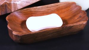 ที่ใส่สบู่ไม้สัก ถาดวางสบู่ไม้ธรรมชาติ จานรองสบู่ก้อน จานรองสบู่ ที่รองสบู่ ที่วางสบู่ กล่องไม้ อุปกรณ์ห้องน้ำจัดส่งฟรี