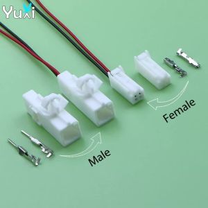 YuXi 7282-5845 7283-5845 Unsealed 2Pin Automatic Reader Coil Socket Female Male Connector For Car Light Lamp