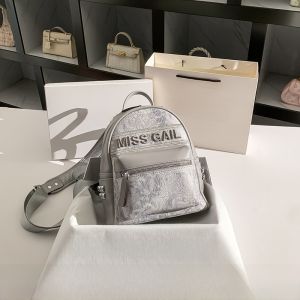 Mack Jankles Luxury Embroidered Leather Backpack Large Capacity College Student Bookbag Autumn Winter Fashion Soft Shoulder Bag