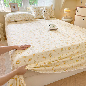 KAMONI | Bộ Drap Gường Hai Lớp Ren Mùa Hè Dùng Một Lần 3 Miếng