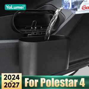 For Polestar 4 EV 2024 2025 2026 2027 ABS Car General Suspension Creative Trash Can Supplies Decorative Accessories Supplies