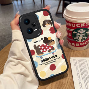Cute Polka Dot Dog Full Cover Soft Silicone Case for Redmi Note15 pro Note12T pro Note14 Protective Cover R Girls New Turbo4