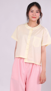 Impéris Fashion | Áo Sơ Mi Cotton Lệch Tà Freesize