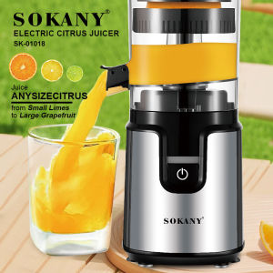 Portable Automatic Small Juicer Sokany Original Juice Maker Orange Fruit Juice Home Use Easy to Clean High Yield Spiral Press