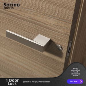 SOCINO | Silent Minimalist Indoor Bedroom Door Lock