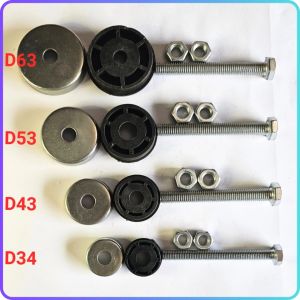 Chân tăng chỉnh đế cao su chống rung D34-D63 tải trọng 90-120kg bulong M10-M12