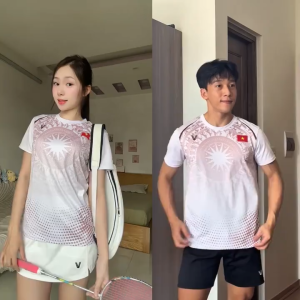 Áo Cầu Lông Quần Cầu Lông Bộ Cầu Lông Nam Nữ Chuyên Nghiệp Vải Thoáng Khí A923 - V Badwear