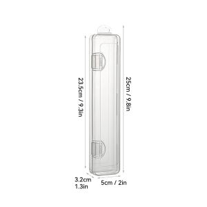 WORTHBUY | Toothbrush Case Transparent Plastic Organizer Box Outdoor Portable Toothbrush Holder Toothpaste Toothbrush Storage Container