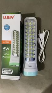Luby Senter Lampu Emergency L 7762 5W + 30SMD LED PUTIH Rechargeable Tahan 10 Jam