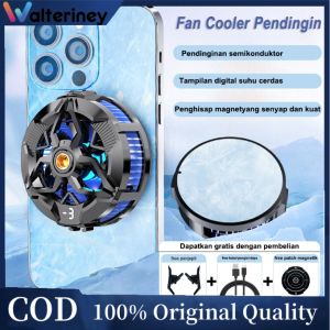 Walteriney Pendingin HP Fan cooler HP Cooling Fan Gaming Cooler For Mobile Phone Ultra Quiet With Digital (Klip gratis)