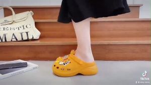 [Hoàn tiền 20%] (Hàng cao cấp) Dép Cross nữ đế độn cao 6cm iDÉP tặng kèm sticker cute EVA êm chân siêu nhẹ - Sục đế xuồng dày hottrend SL067 (ẢNH + VIDEO THẬT)