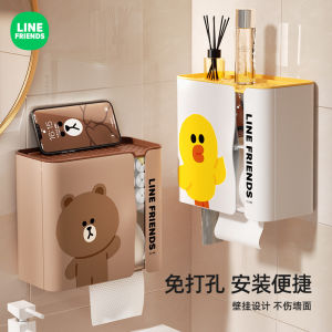 กล่องใส่กระดาษทิชชู่แบบกันน้ำ สไตล์เกาหลี สำหรับครัวและห้องน้ำ ไม่ต้องเจาะรู ตู้เสื้อผ้า อุปกรณ์จัดระเบียบในครัว