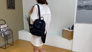 Balo thời trang cặp mini đeo vai dày dặn nhiều ngăn size 26 xinh xắn