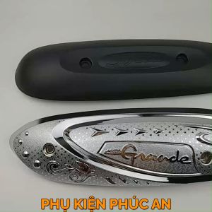 Ốp che ống pô xe Nozza đời đầu Grande năm 2014 đến 2024 - pát bô cách nhiệt ống xả đời mới
