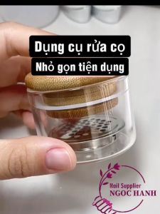 Cốc rửa vệ sinh cọ vẽ móng có lưới lọc tiện dụng dễ dàng sử dụng - D057