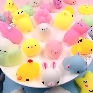 20pcs Squeeze Ball Toys Cute Mini Animal Squishy Toys Pinch Kneading Toy Stress Reliever Squishies Toys Mochi Squishies Kawaii Cartoon Squishy Toys For Kids Relief Stress Ball Squeeze Party Favors Toys Birthday Gifts