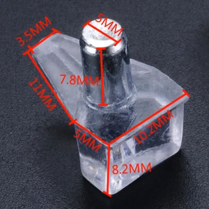 100pcs Plastic Shelf Support Peg Clear Cabinet Shelf Supports Pins Book Shelves Support Bracket
