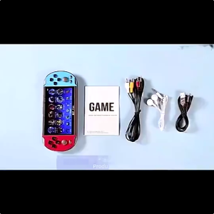 PSP X7/X7 PLUS 5.1 inci layar besar dual joystick retro game arcade handheld 8GB built-in 10000+free installation games