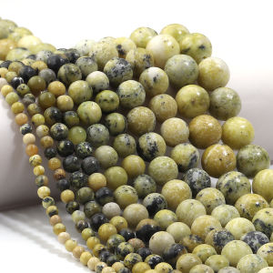 Natural Stone Grass Greeen aventurine Frosted Beads Matte Round Loose Beads For Jewelry Making Fit DIY Bracelet Necklace 4-12MM