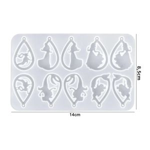 Khuôn Silicon Cho DIY Làm Đồ Trang Sức Bông Tai Mặt Dây Nhựa Đúc Khuôn UV Nhựa Dính Hàng Thủ Công Trang Sức Dụng Cụ Phụ Kiện