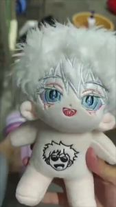 20cm Jujutsu Kaisen Anime Pup Satoru Gojo Cotton Plush Doll Body with Skeleton Decoration Collection Toys Children Gift